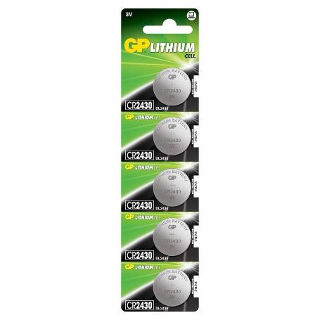 PILA BOTON LITIO CR2430 (BLISTER 5 PILAS)
