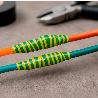 CINTA AISLANTE 20 M. X 19 MM.  AMARILLA / VERDE USO DOMÉSTICO