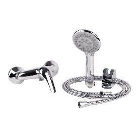 SET DE GRIFO MONOMANDO PARA DUCHA CON SOPORTE FLEXO MANGO GAMA ÖLFUS 40 MM