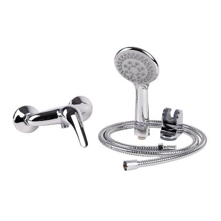 SET DE GRIFO MONOMANDO PARA DUCHA CON SOPORTE FLEXO MANGO GAMA ÖLFUS 40 MM