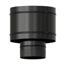 ESTUFA SOMBRERETE TERMINAL ANTIRREVOCANTE VITRIFICADO MATE 90º Ø 200 AVM200