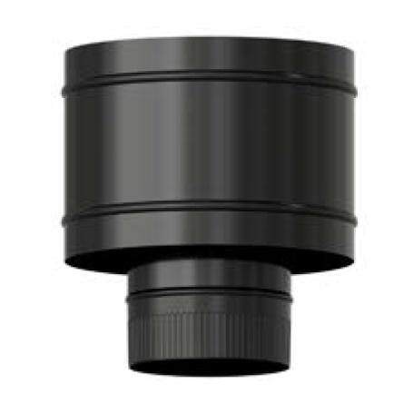 ESTUFA SOMBRERETE TERMINAL ANTIRREVOCANTE VITRIFICADO MATE 90º Ø 200 AVM200