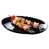 PLATO FUENTE STEAK OPAL NEGRO 33X24,7CM