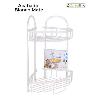 ESTANTERIA RINCONERA PARA BAÑO - DUCHA ALUMINIO BLANCO MATE 2 BANDEJAS CONFORTIME