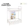 ESTANTERIA BAÑO-DUCHA 2 BANDEJAS ALUMINIO ACABADO BLANCO MATE FACIL MONTAJE CONFORTIME
