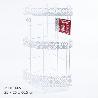 ESTANTERIA RINCONERA PARA BAÑO-DUCHA 3 ALTURAS ECONOMICA METAL PLATIFICADO BLANCO