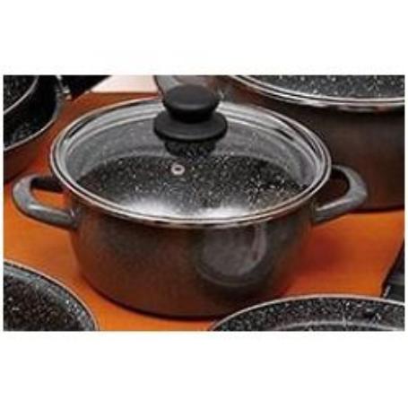 CACEROLA GRANSASSO TAPA VIDRIO 24 CM