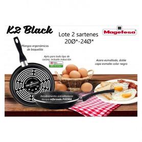 SARTENES BLACK 20+24 CM LOTE