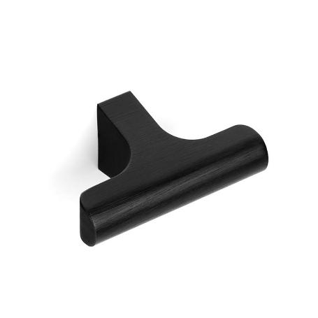 POMO ALUMINIO MODELO HIKONI 60X36 NEGRO CEPILLADO, LATON CAVA, BRONCE ACABADO NEGRO CEPILLAD