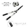 TIJERAS PODAR SETOS 2 MANOS ALUMINIO TELESCOPICAS, HOJAS ACERO ANTIADHERENTE, MANGO TPR, AJUSTE CORTE,