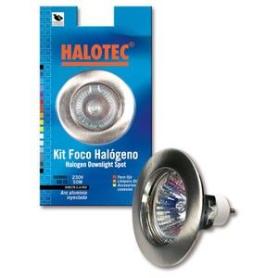 KIT FOCO HALOGENO 12V. FIJO NIQUEL