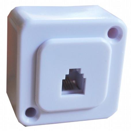 BASE TF.SUPERF.RJ11 BLANCO-MINI