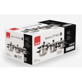BATERIA DE COCINA 6 PZAS INOX OPTIMA
