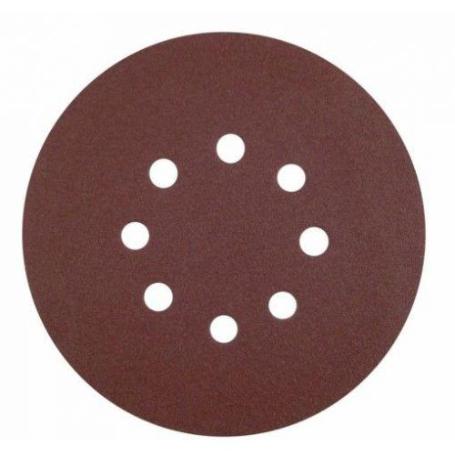 CALFLEX-KE.RR115.80-DISCO DE PAPEL AUTOADHRENTE AO 115MM (8 AGUJEROS GRANO 80) (CAJA 50)
