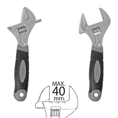 LLAVE AJUSTABLE GRAN APERTURA 40 MM. MEDIDA 8