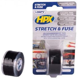 HPX-SZ2503-CINTA VULCANIZADA STRETCH A FUSE NEGRO (25MM X 3M) (CAJA 6)