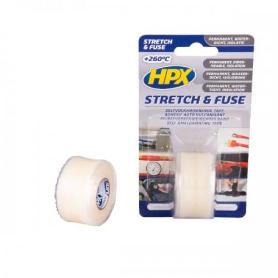 HPX-SI2503-CINTA VULCANIZADA STRETCH A FUSE TRANSPARENTE (25MM X 3M) (CAJA 6)