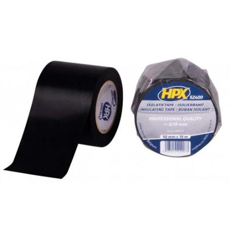 HPX-BI5010-CINTA AISLANTE ANCHA PVC 52400 NEGRO (50MM X 10M) (CAJA 10)