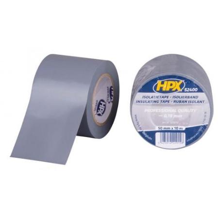 HPX-GI5010-CINTA AISLANTE ANCHA PVC 52400 GRIS (50MM X 10M) (CAJA 10)