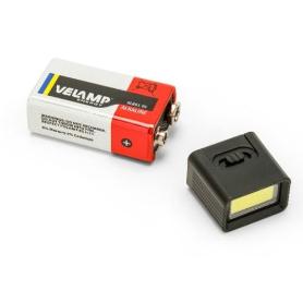 VELAMP-IN217-LINTERNA  LED COB TIPO ANTORCHA DE 50 LúMENES CON BATERÍA DE 9V SNICKER (CAJA 12)