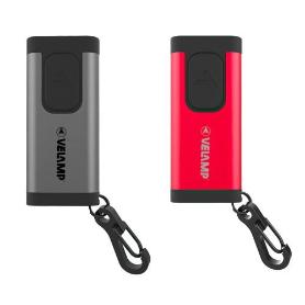 VELAMP-IR214-LINTERNA COB RECARGABLE CON MOSQUETÓN EN ALUMINIO COLORES VARIADOS WILSON (CAJA 12)