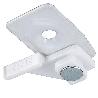 SOPORTE TECHO CON ESTRIBO PARA RIEL P950 BLANCO