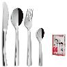 CUBERTERIA 24 PIEZAS  MOD MADRID (6 TENEDOR,6 CUCHILLOS,6 CUCHARAS,6 CUCHARITAS) INOX18% COMAS
