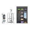 ARMARIO DE TELA GRANDE 175X110X50 CMS CON PUERTAS ENRROLLABLES, FACIL MONTAJE HERSIG