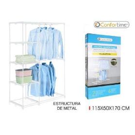 ARMARIO EXPOSITOR DEMONTABLE CON ESTRUCTURA DE METAL 115X50X170 CONFORTIME