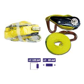 SIFER CINTA AMARRE TRINQUETE CARRACA   25MM X 5M GANCHO CERRADO 800KG 9531550LAM