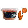 GUANTE SIFER NITRILO 8M DIAMAN-NARANJA-DUNE CUBO 150U T-L