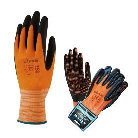 GUANTE SIFER NYLON+NITRILO PUNTOS SUPERFOAM SICRODO T-10 HEFESTO (CAJA 12 UNIDADES)