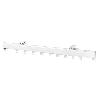 RIEL ALUMINIO P950 SIN CORDON 3.0 METROS BLANCO