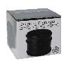 TOPE PUERTA NEGRO MATE 9 CM