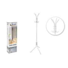 PERCHERO METAL COLOR BLANCO 8 GANCHOS 48X170 FACIL MONTAJE HERZIG