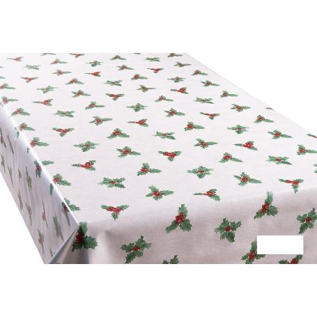 ROLLO DE HULE DISEÑO ACEBO NAVIDAD 1,40 X 20 M
