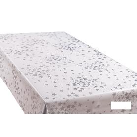 ROLLO DE HULE DISEÑO ESTRELLAS PLATEADAS 1,40 X 20 M