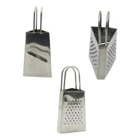 RALLADOR MINI 11,5 CMS INOXIDABLE 3 CARAS IDEAL PARA RALLAR CASCARA DE LIMON Y NUEZ NOSCADA