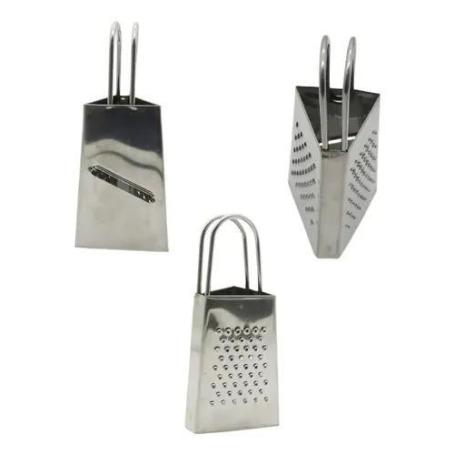 RALLADOR MINI 11,5 CMS INOXIDABLE 3 CARAS IDEAL PARA RALLAR CASCARA DE LIMON Y NUEZ NOSCADA