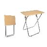 MESA PLEGABLE CON TABLERO IMITACIÓN HAYA 60X40X71.5 CMS IDEAL PARA CAMPING Y PLAYA