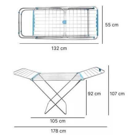 TENDEDERO ALUMINIO PLEGABLE 20 MTS. ANTIOXIDO,LIGERO,RESISTENTE A LA INTERPERIE SIMILAR JARDIN202