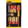 JUEGO DE DESTORNILLADORES AISLADOS FATMAX. HASTA 1000 V. PLANOS Y PHILLIPS. VARILLAS METÁLICAS AISLADAS. BIMATERIAL