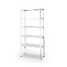 ESTANTERIA METALICA BLANCA PARA TRASTERO 170X750X30 CMS 5 BALDAS CAPACIDAD MAXIMA DE CARGA 50 KGS