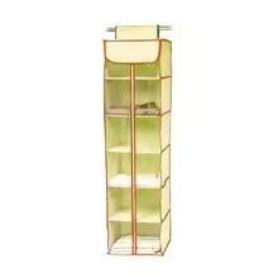 ORGANIZADOR ESTANTERIA COLGANTE DE TELA PARA ARMARIO CON 6 ESTANTES 30X30X120 CMS BEIGE