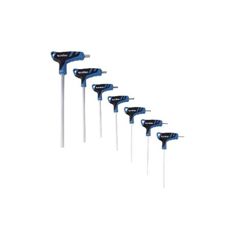 SET DE DESTORNILLADORES GRIPFORCE MANGO EN T HEXAGONAL 7 UDS