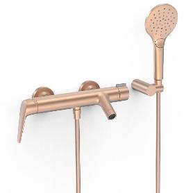 MONOMANDO MURAL ORO ROSA MATE 28117001OPM TRES