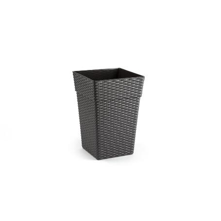 MACETA RATTAN ALTA 20 CM WENGUE