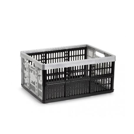 CAJA PLEGABLE 32L 48X35X23 CM PLATA