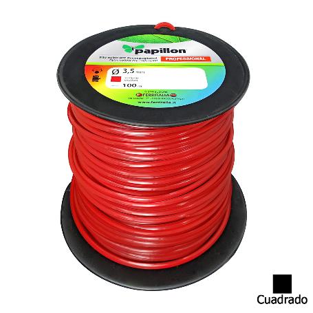 HILO NYLON CUADRADO PROFESIONAL  Ø 3,5MM (BOBINA 100 METROS)