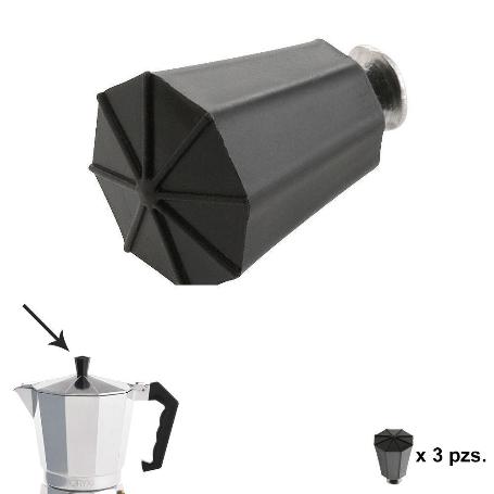 POMO CAFETERA ALUMINIO CLASSIC 2 / 3 / 6 / 9 Y 12 TAZAS (3 PIEZAS)